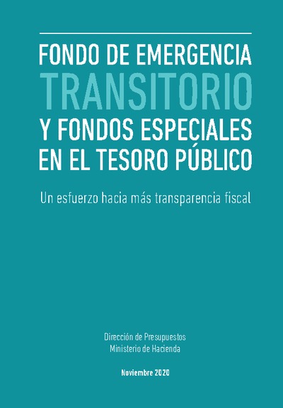 Fondo de Emergencia Transitorio y Fondos Especiales en el Tesoro Público