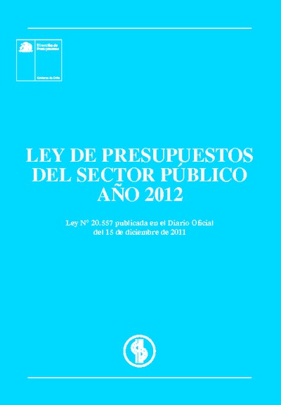 Ley de Presupuesto del Sector Público año 2012