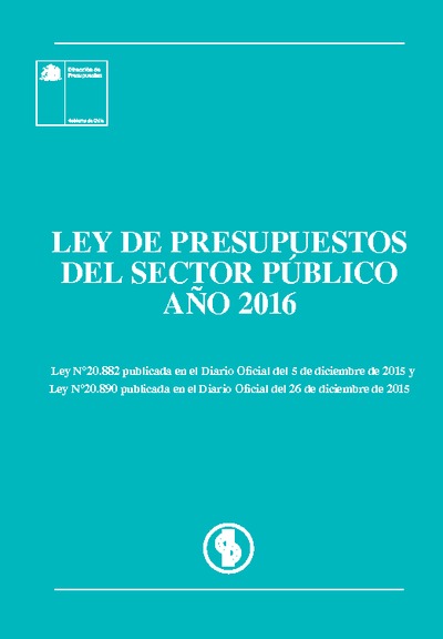 Ley de Presupuesto del Sector Público año 2016