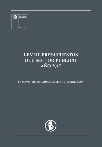 Ley de Presupuesto del Sector Público año 2017
