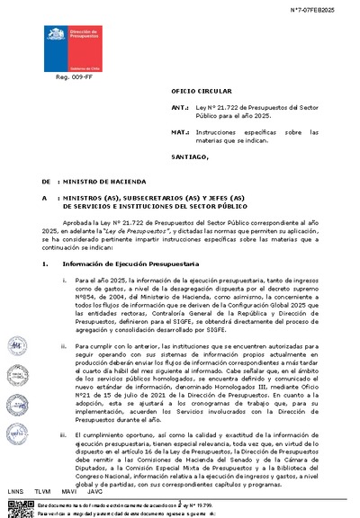 OF07 Instrucciones específicas LP2025 OF07 Instrucciones específicas LP2025