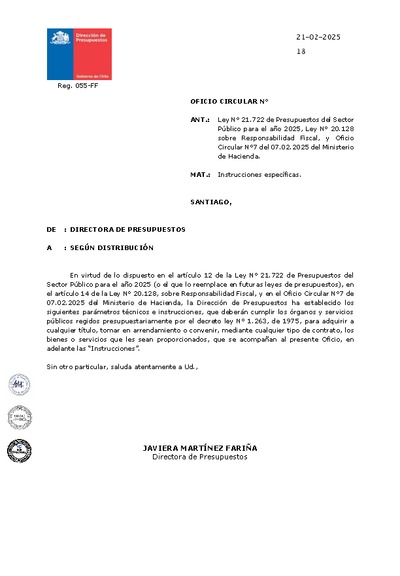 OF18 Instrucciones del Artículo 12 LP2025 OF18 Instrucciones del Artículo 12 LP2025