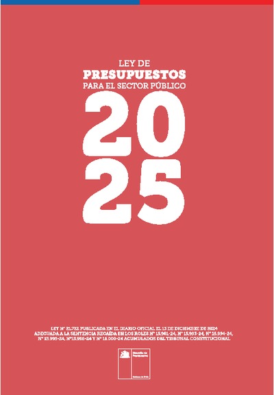 Ley de Presupuesto del Sector Público año 2025 Ley de Presupuesto del Sector Público año 2025