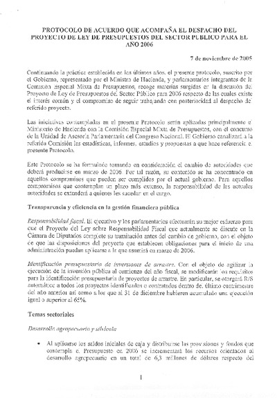 Protocolo de Acuerdo Protocolo de Acuerdo
